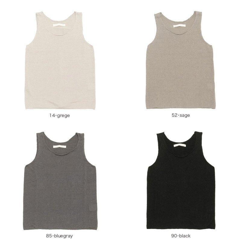 evam eva エヴァムエヴァ linen sleeveless E261K140の画像