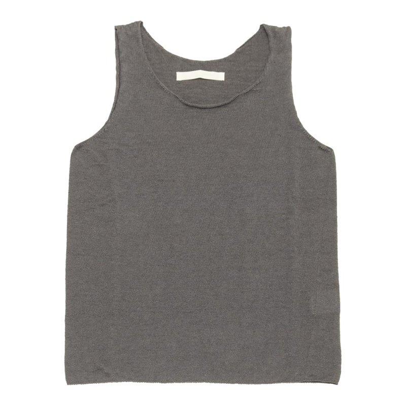evam eva エヴァムエヴァ linen sleeveless E261K140の画像