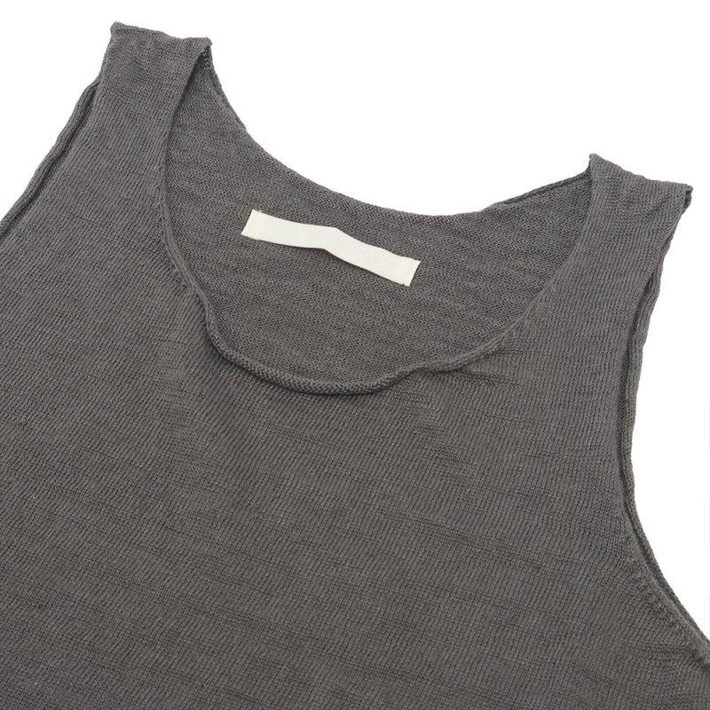 evam eva エヴァムエヴァ linen sleeveless E261K140の画像