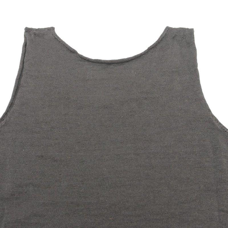 evam eva エヴァムエヴァ linen sleeveless E261K140の画像