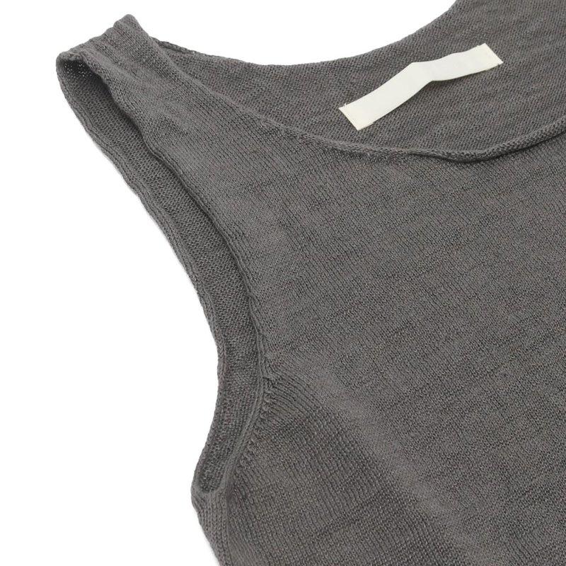 evam eva エヴァムエヴァ linen sleeveless E261K140の画像