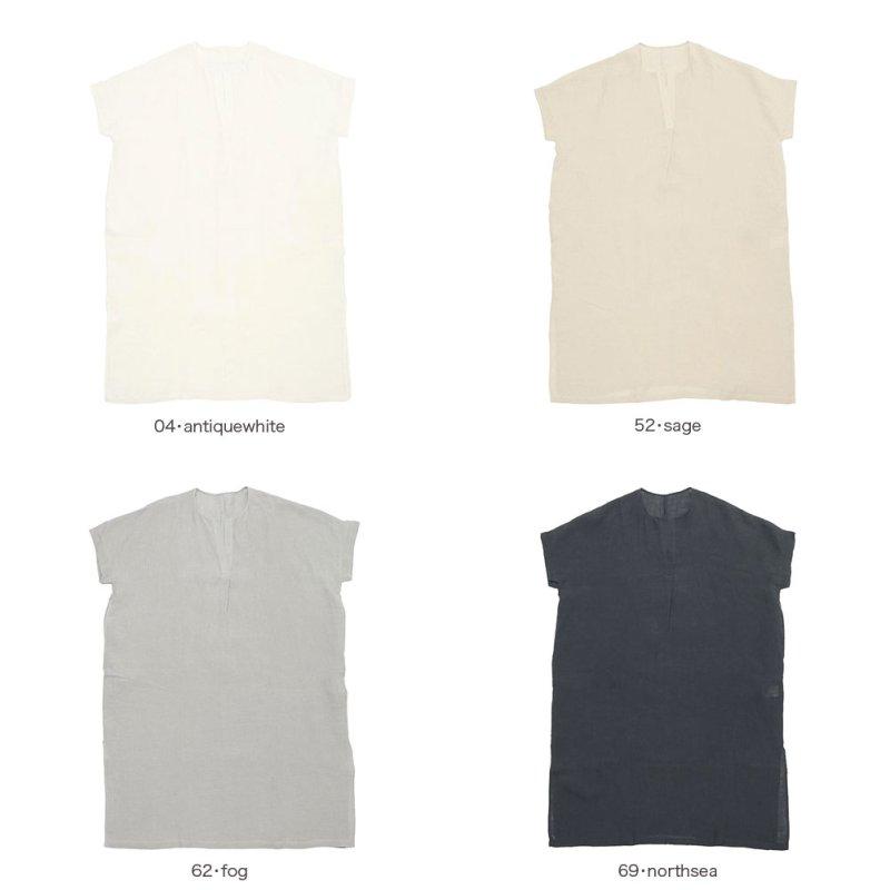 evam eva エヴァムエヴァ linen poncho E261T206_5