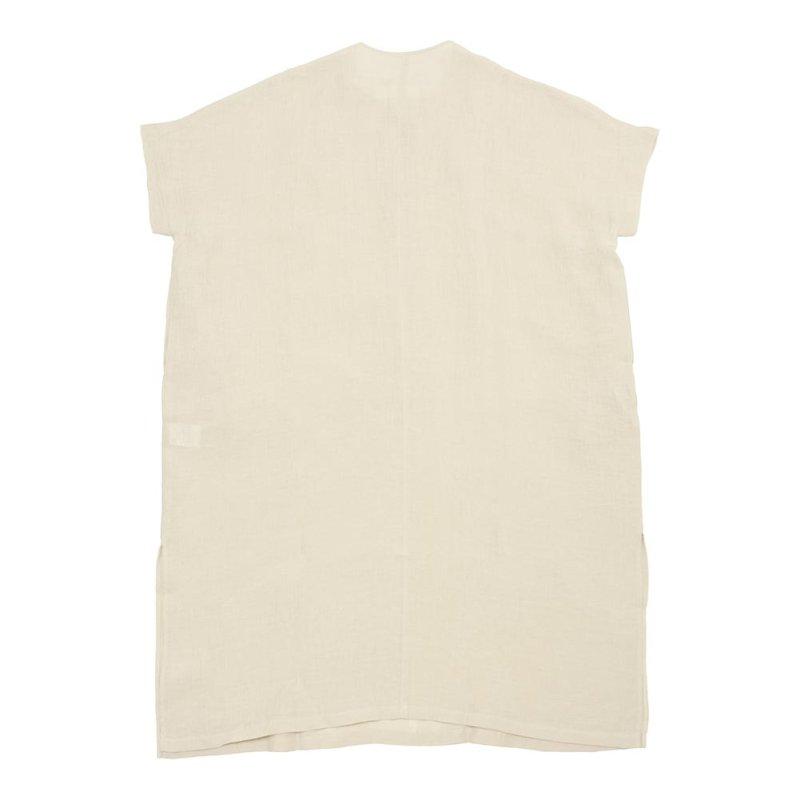evam eva エヴァムエヴァ linen poncho E261T206_9
