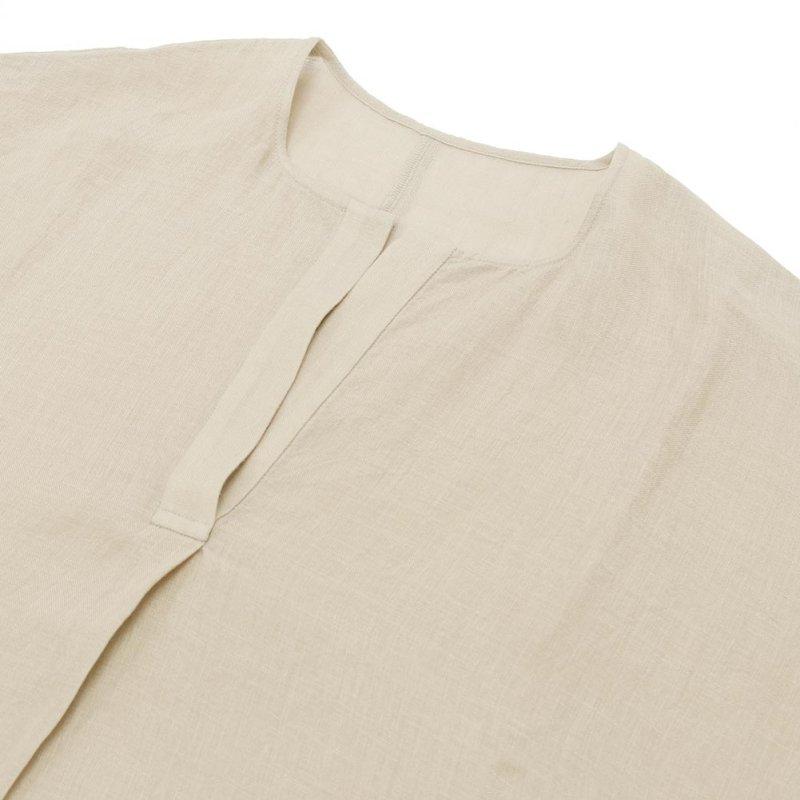evam eva エヴァムエヴァ linen poncho E261T206_10