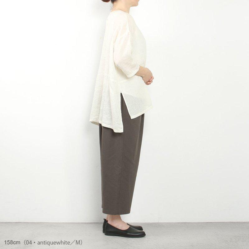 evam eva（エヴァムエヴァ） linen tuck Pullover E261T239 : MIDLAND