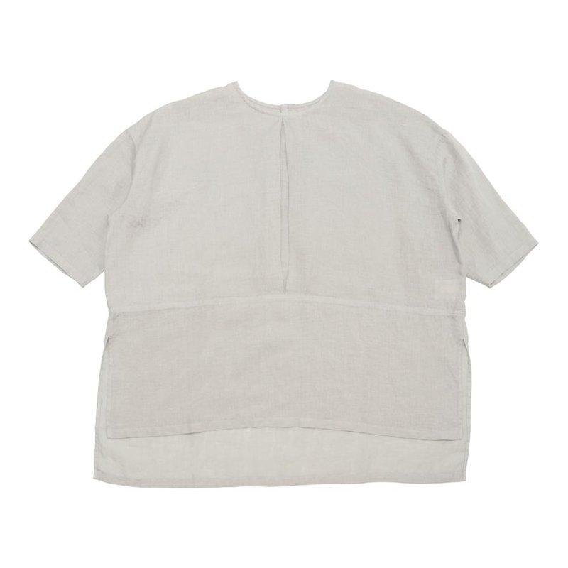 evam eva（エヴァムエヴァ） linen tuck Pullover E261T239 : MIDLAND