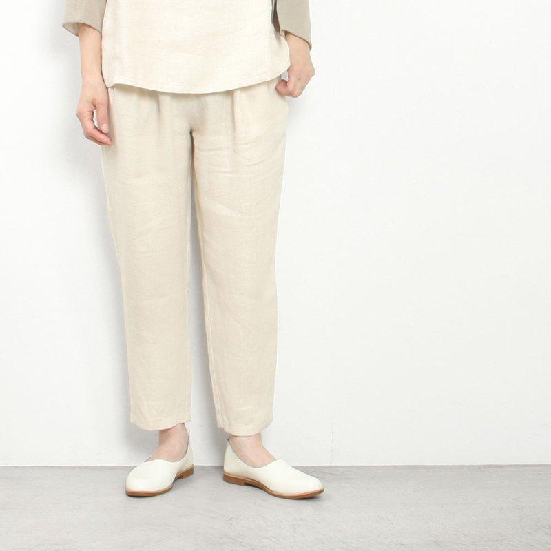 evam eva（エヴァムエヴァ） linen tuck pants E261T234 : MIDLAND