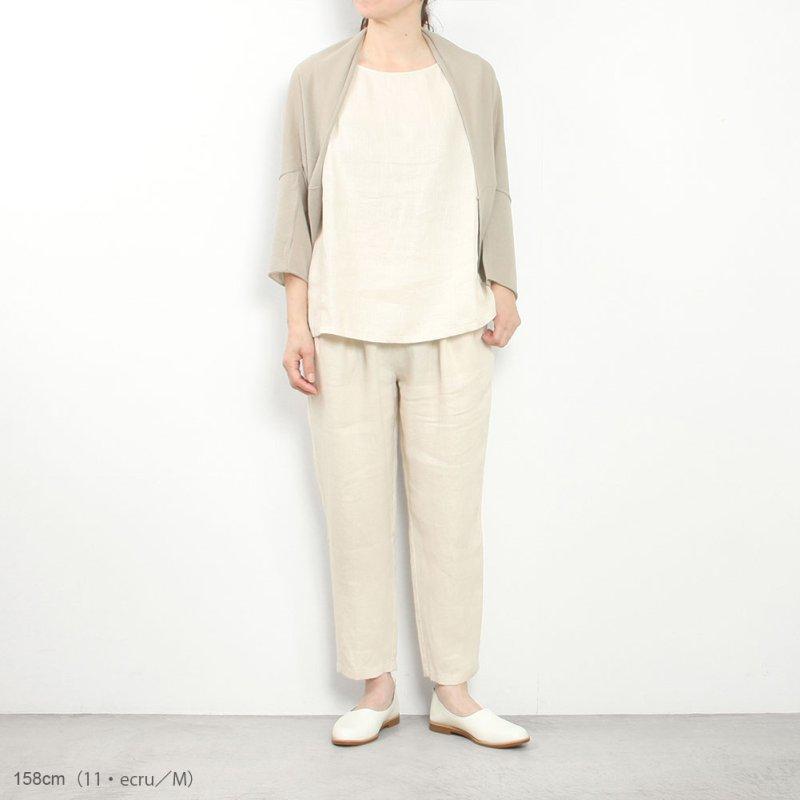 新品evam eva/linen tuck easy pant/size M evam eva（エヴァムエヴァ） linen tuck pants E261T234 : MIDLAND