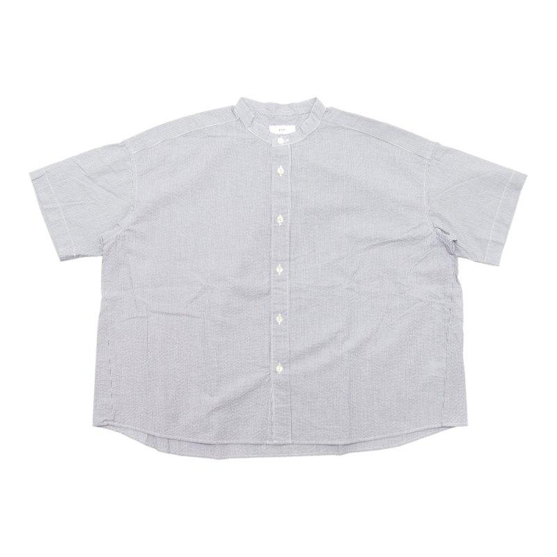 prit（プリット） 5分袖スタンドカラーワイドシャツ P82634 : MIDLAND