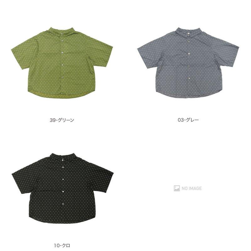 prit（プリット） 5分袖ドットショートシャツ P82635 : MIDLAND SHIP