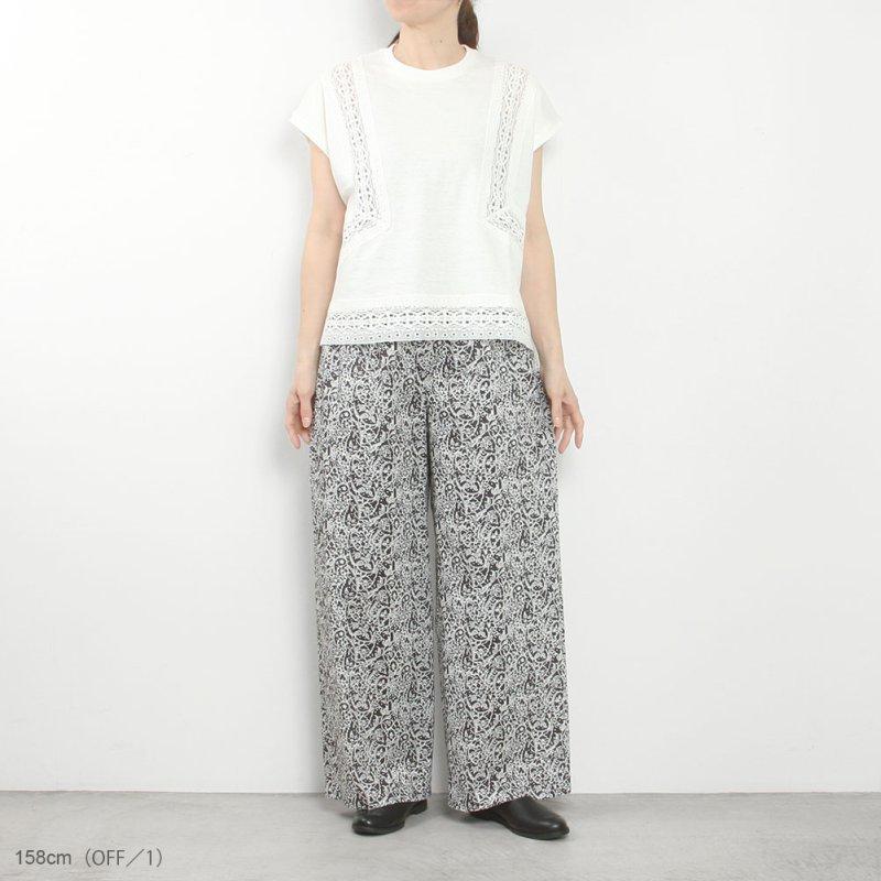 U PHORICA ユーフォリカ ハイゲージ天竺 レースTシャツ U29-08994-61