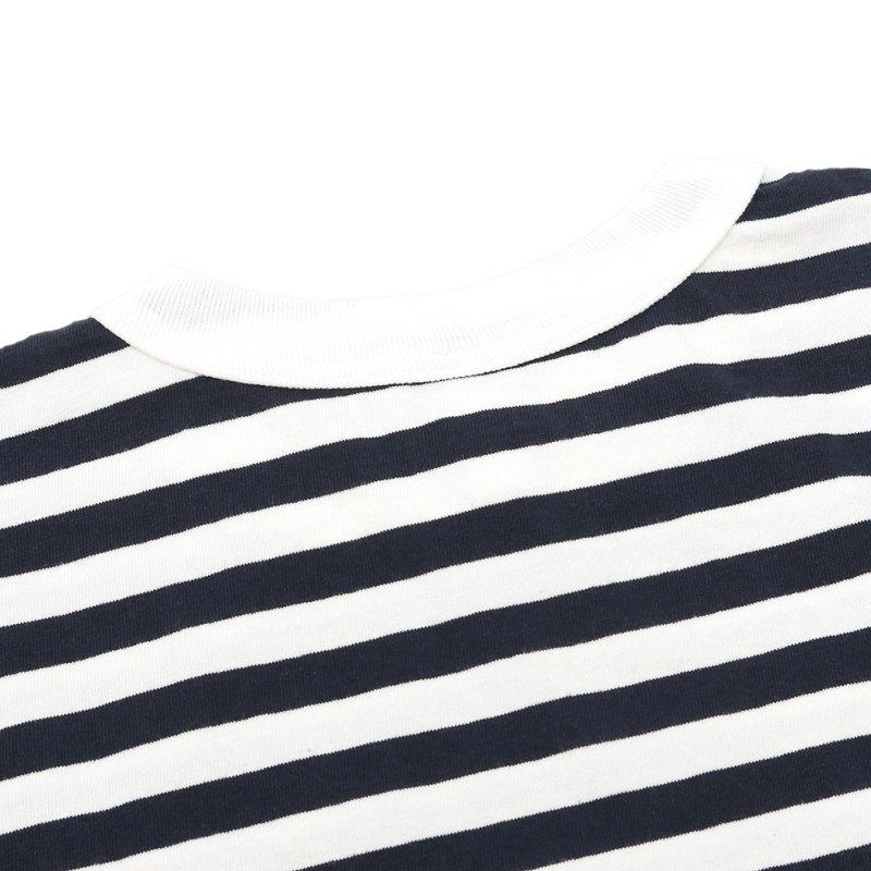 prit（プリット） ボーダーフレームドットプリントTシャツ P92645