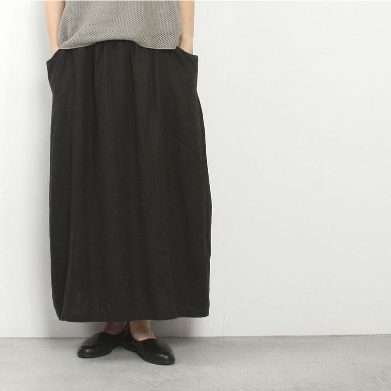 evam eva エヴァムエヴァ water linen skirt E263T009 | evam eva