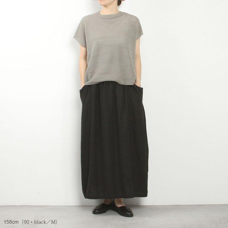 evam eva エヴァムエヴァ water linen skirt E263T009 | evam eva | 03