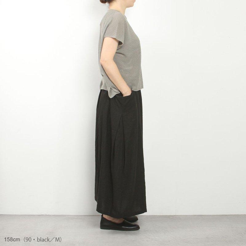 evam eva エヴァムエヴァ water linen skirt E263T009 | evam eva | 04