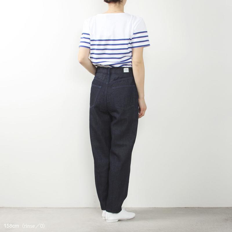 サキュウ　FSリネンバレルパンツ　カーブデニム 楽天市場】【新作】caqu(サキュウ)FSリネンバレルパンツ リンゴ