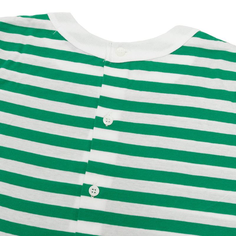 R&D.M.Co- アールアンドディーエムコー GAUZE BORDER BACK BUTTON SHIRT NO.5385 R&D.M.Co OLDMAN'S TAILOR 【クーポン対象 12/30 18:00-1/3 9:00】R&D