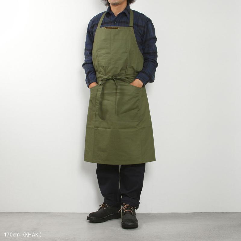 OLDMANS TAILOR オールドマンズ テーラー SEASONAL WORK APRON 2POCKET NO.864｜midlandship｜08