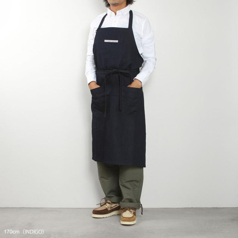 OLDMANS TAILOR オールドマンズ テーラー SEASONAL WORK APRON 3POCKET NO.865｜midlandship｜06