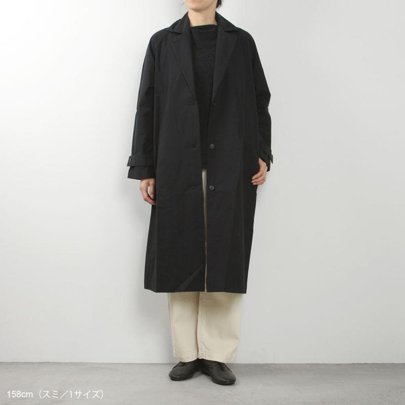 evam eva エヴァムエヴァ cotton tailored coat E223T070｜midlandship｜05