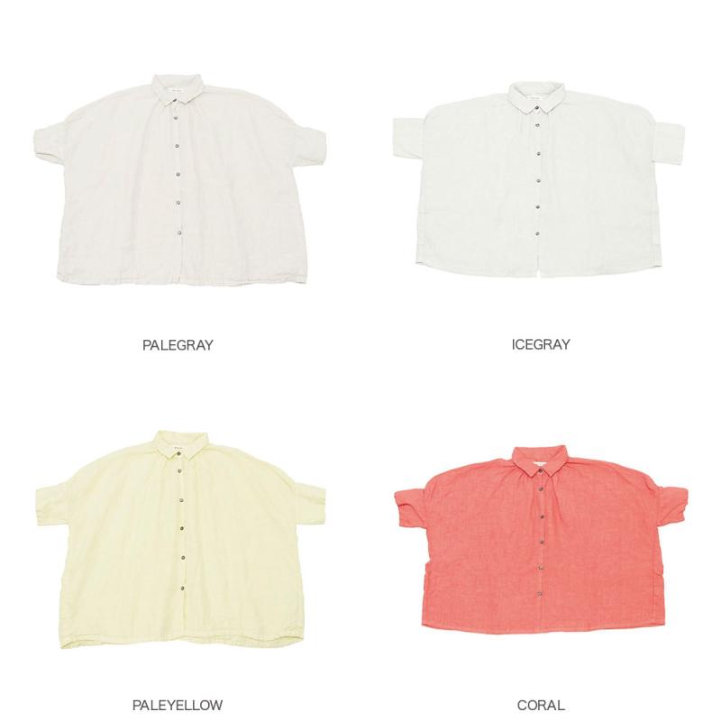 Honnete（オネット） H/SLV Gather Shirt S2 : MIDLAND SHIP - 通販