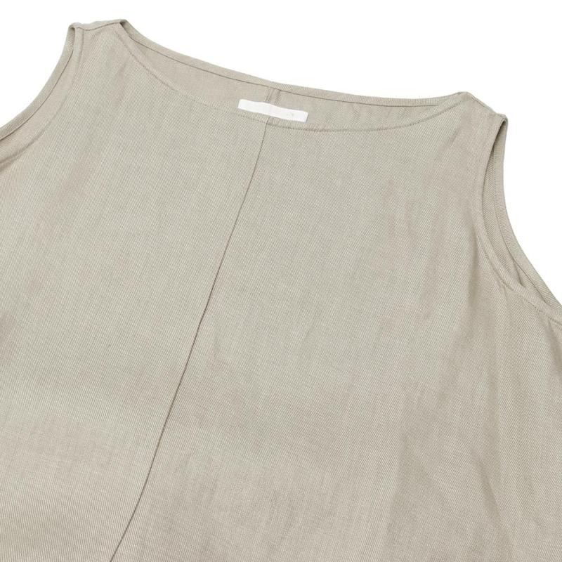 evam eva vie エヴァムエヴァヴィー linen sleeveless one piece