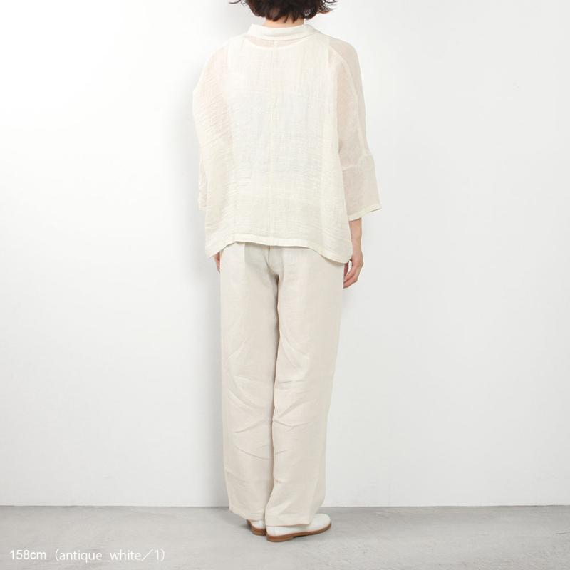 evam eva エヴァムエヴァ wide pants ワイドパンツ E223T087 stone