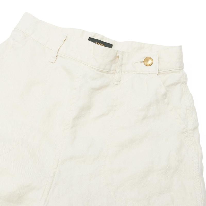 caqu（サキュウ） （OUTLET）caqu リネン100ランチパンツ 04524