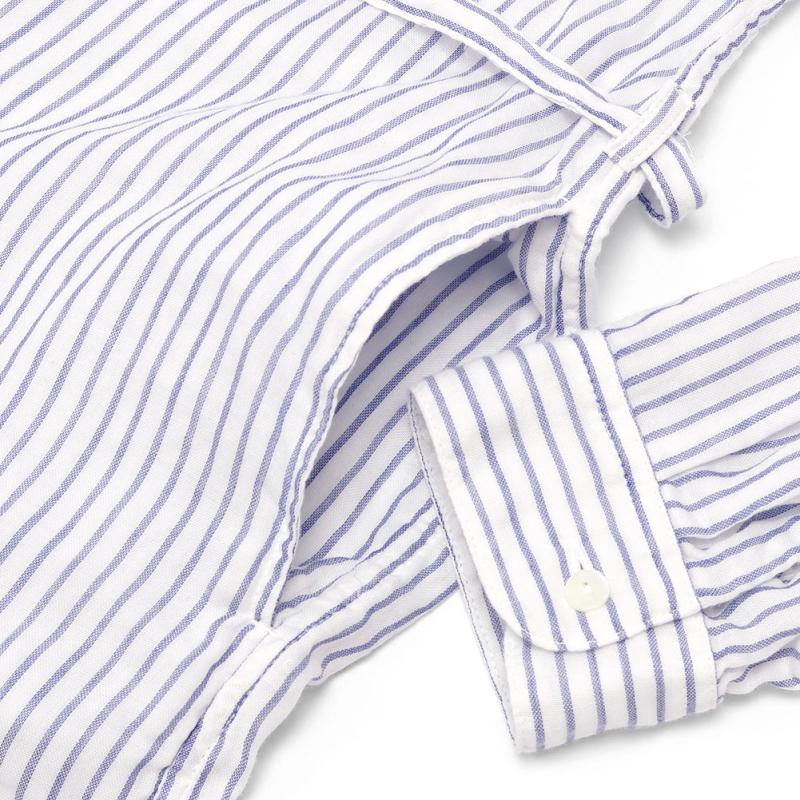 ao アオ レギュラーカラーシャツワンピース（オーガニックふんわり二重