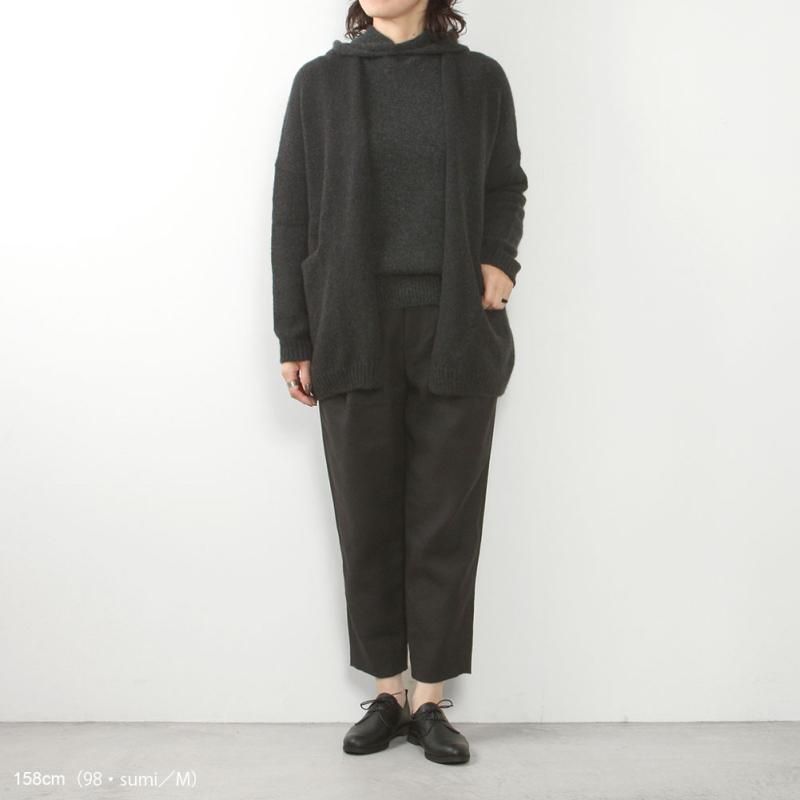 evam eva（エヴァムエヴァ） cashmere sable robe E233K119 : MIDLAND