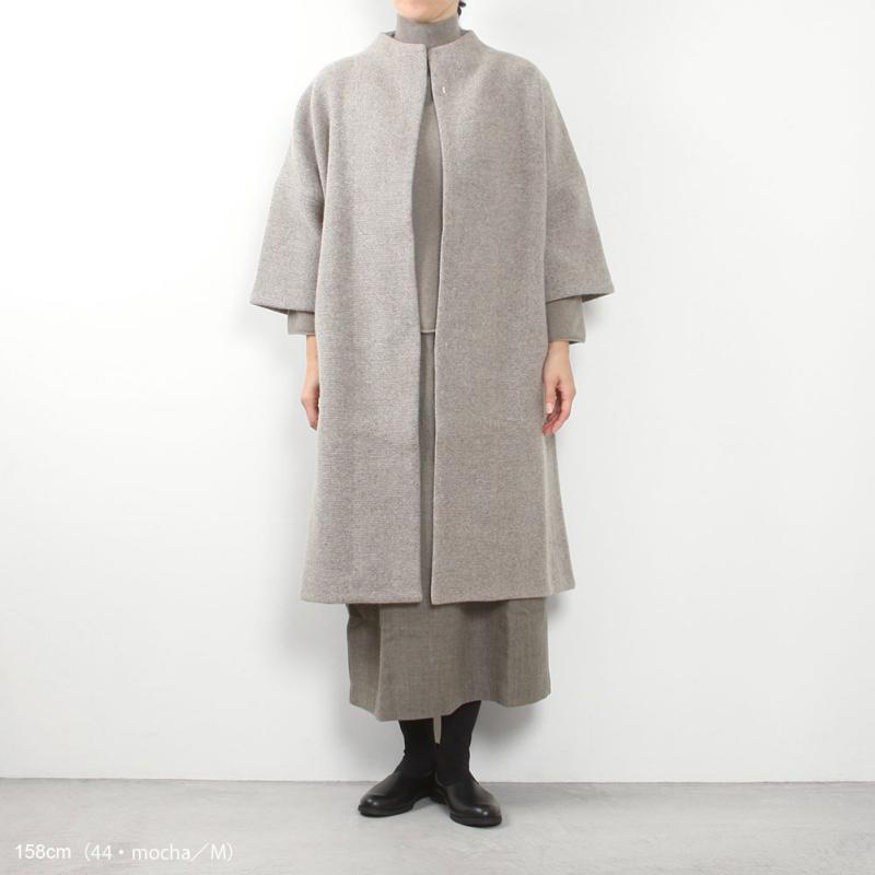 evam eva エヴァムエヴァ wool tweed coat E233T139｜midlandship｜15