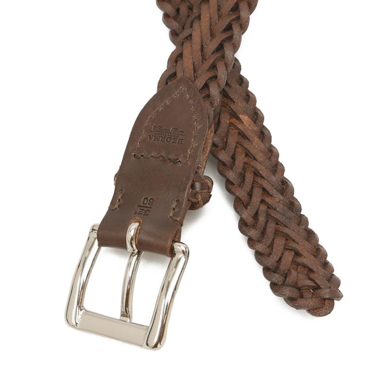 BEORMA ベオーマ 34mm HERRINBONE PLAITED BELT P0009 : MIDLAND SHIP