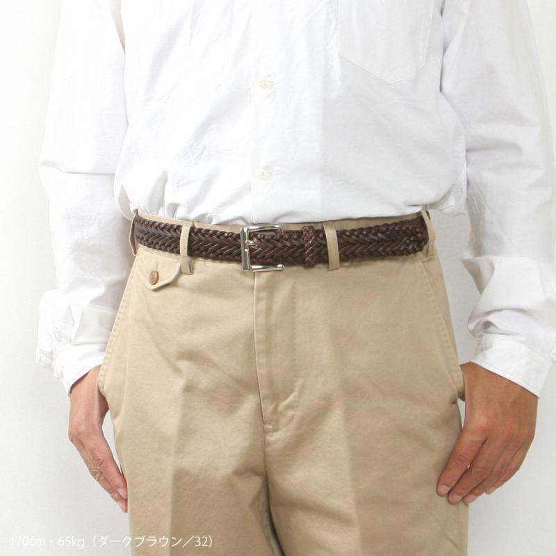 BEORMA ベオーマ 34mm HERRINBONE PLAITED BELT P0009 : MIDLAND SHIP