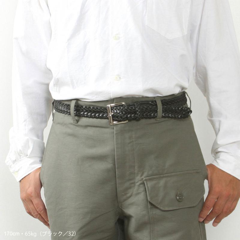 BEORMA ベオーマ 34mm HERRINBONE PLAITED BELT P0009 : MIDLAND SHIP