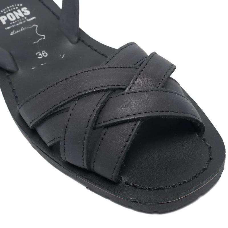 (OUTLET)AVARCA PONS アヴァルカ・ポンズ レザーサンダル　VECCHIO(stitch,sole BLACK) S5178 5072 OUTLET）AVARCA PONS アヴァルカ・ポンズ レザーサンダル VECCHIO