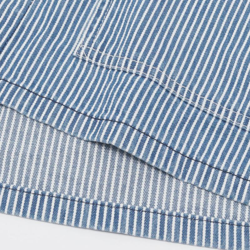 caqu（サキュウ） antique denim ヒッコリーカバーオール 00031