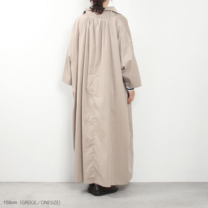 Yarmo ヤーモ High Collar Gathered Dress YAR-24AW OP39 Yarmo（ヤーモ） 【クーポン対象 12/27 10:00-12/30 10:00】Yarmo High