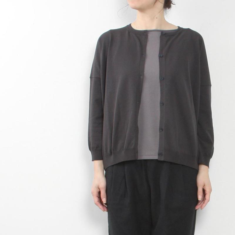 evam eva（エヴァムエヴァ） cotton cardigan E241K106 : MIDLAND SHIP