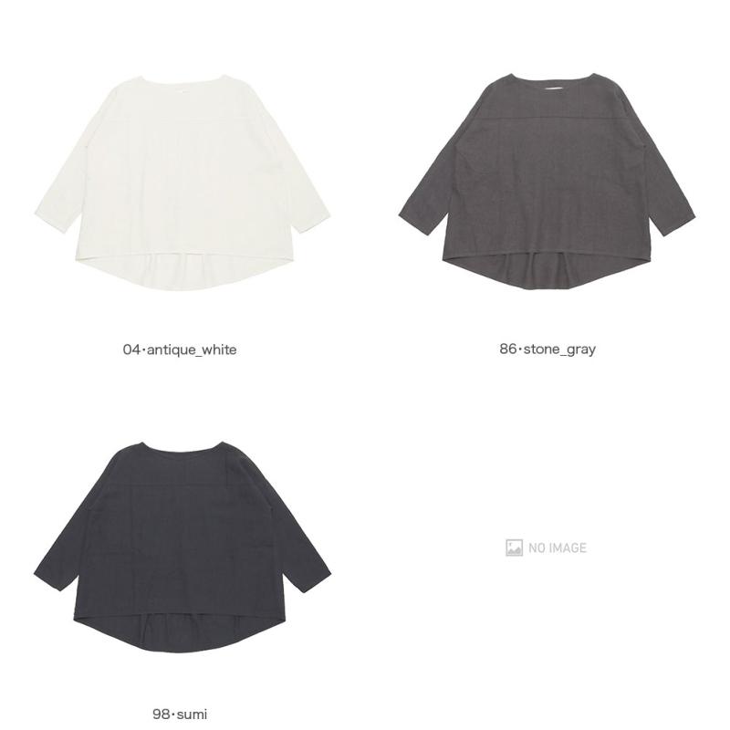 evam eva（エヴァムエヴァ） water linen pullover E241T062 : MIDLAND