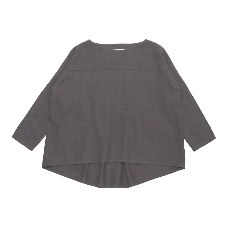 evam eva（エヴァムエヴァ） water linen pullover E241T062 : MIDLAND