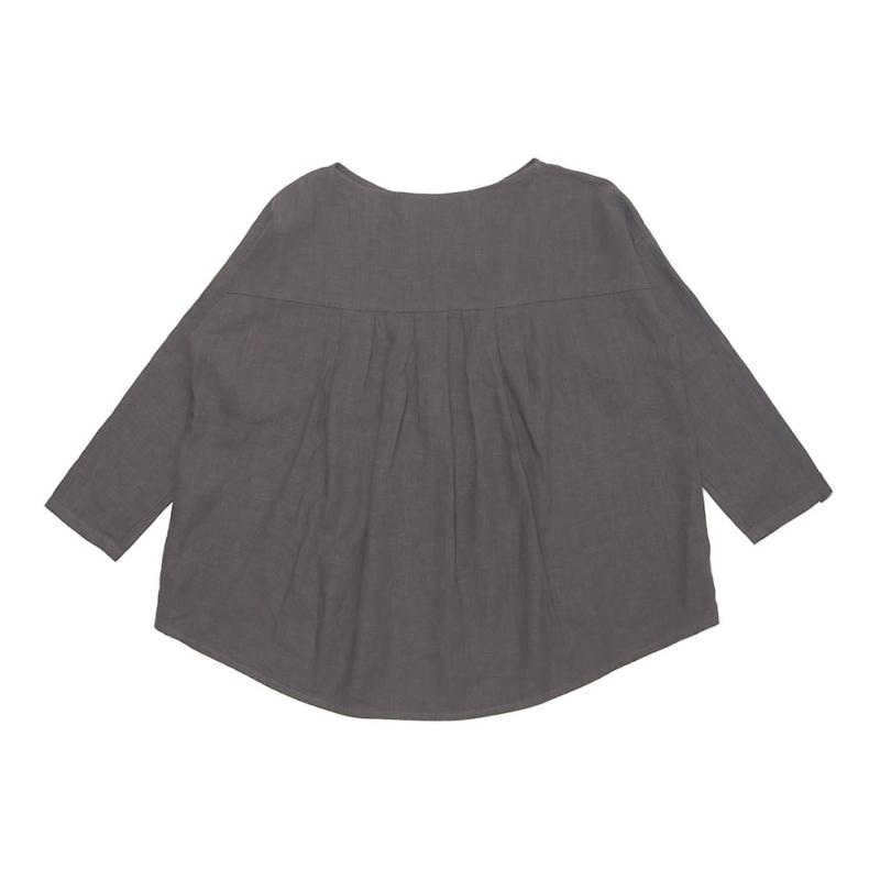 evam eva（エヴァムエヴァ） water linen pullover E241T062 : MIDLAND