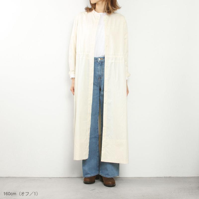 (OUTLET)assiette アシェット スタンドカラーシャツワンピース A27-09246-44 assiette（アシェット） （OUTLET）assiette スタンドカラーシャツ