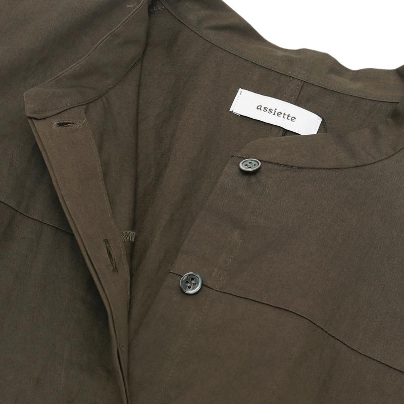 assiette（アシェット） （OUTLET）assiette スタンドカラーシャツ