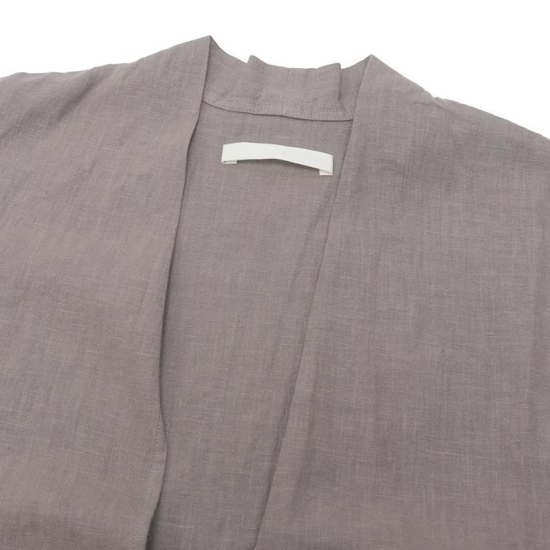 evam eva（エヴァムエヴァ） water linen long vest E243T030