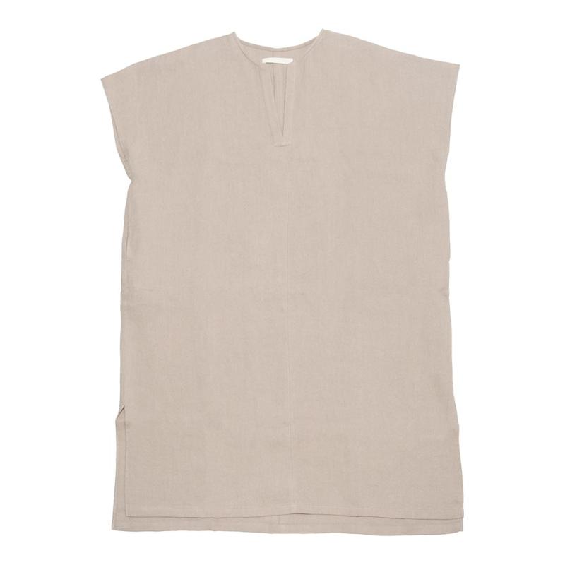 evam eva（エヴァムエヴァ） linen poncho V243T904 : MIDLAND SHIP