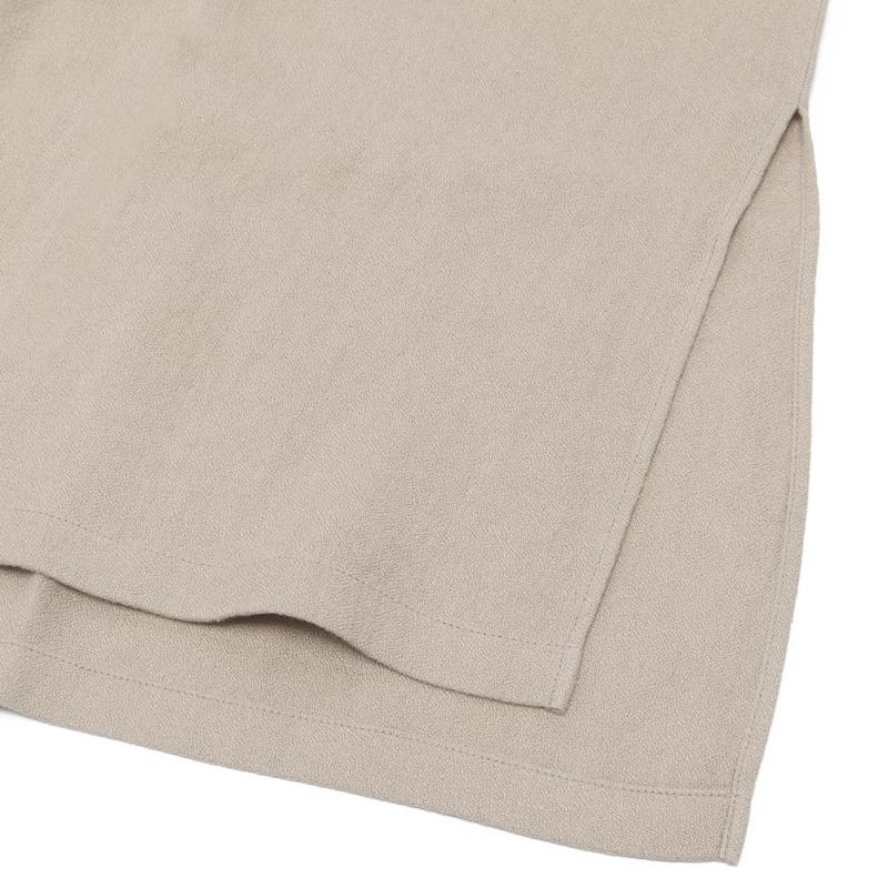 evam eva（エヴァムエヴァ） linen poncho V243T904 : MIDLAND SHIP
