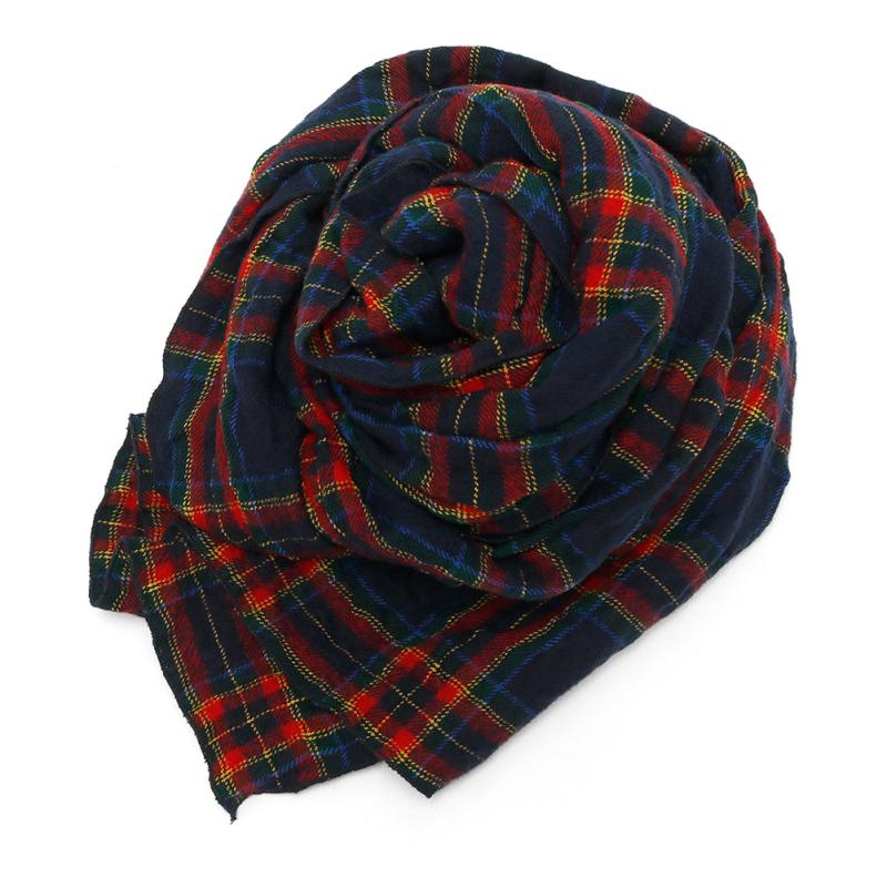 prit（プリット） ウールコットンタータンチェックストール P00640