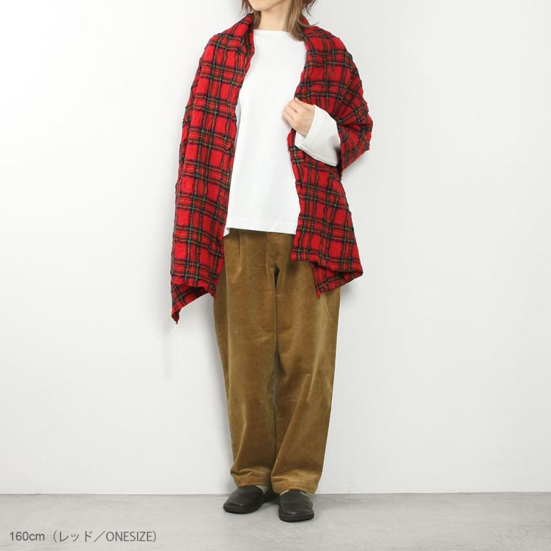 prit（プリット） ウールコットンタータンチェックストール P00640