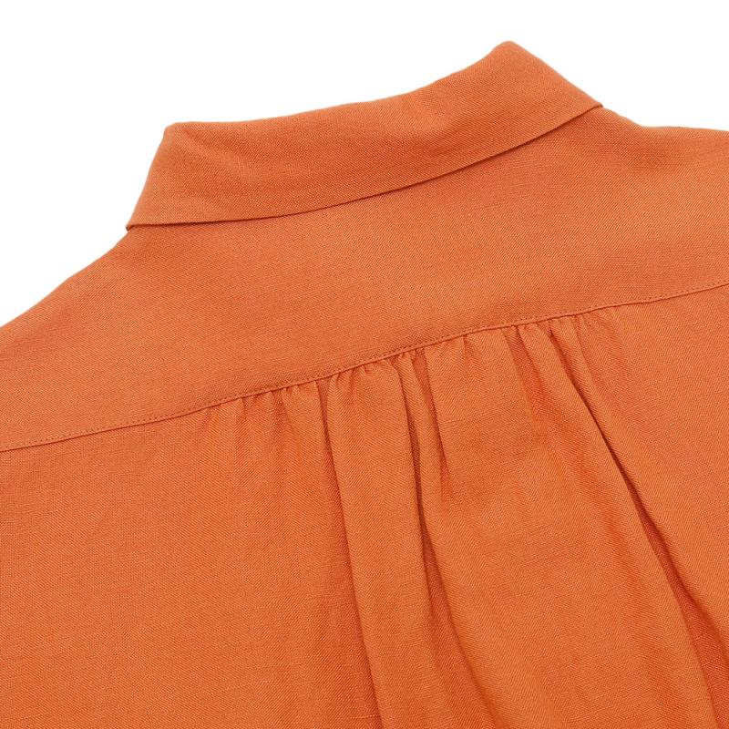 (OUTLET)GRANDMA MAMA DAUGHTER グランマママドーター バックギャザーシャツワンピース GE2513921 GRANDMA MAMA DAUGHTER（グランマママドーター） （OUTLET）GRANDMA