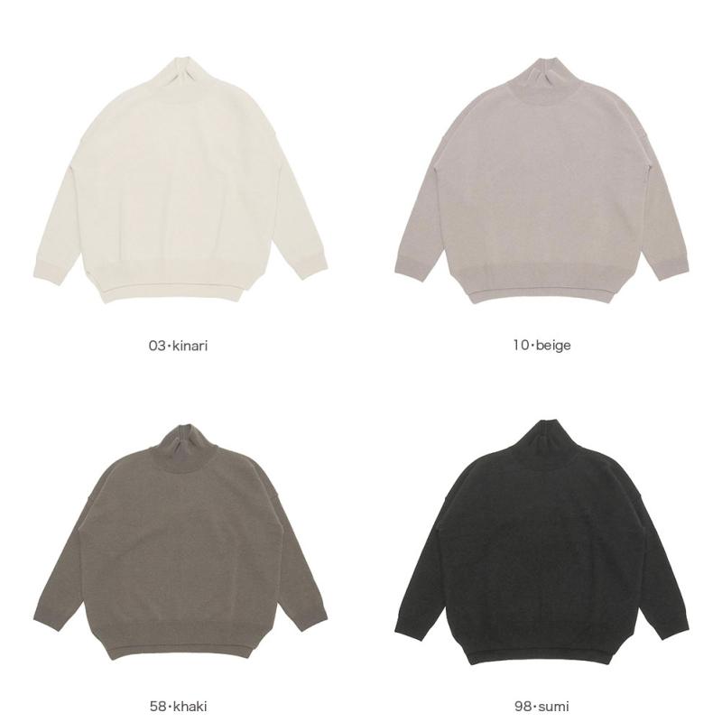 evam eva（エヴァムエヴァ） cashmere turtleneck E243K129 : MIDLAND